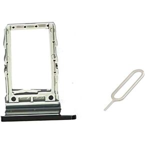for Samsung Galaxy Z Flip 4 2022 SM-F721U F7210 im Card Tray SD Sim Card Holder Container Replacement Part (Black)