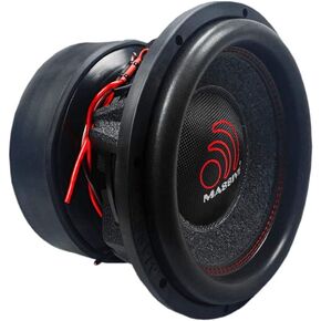 Massive Audio HIPPOXL122R – 12 Inch Car Audio Subwoofer, High Performance Subwoofer for Cars, Trucks, Jeeps - 12" Subwoofer 3000 Watt RMS, 6000w MAX Dual 2 Ohm, 4 Inch Voice Coil. Sold Individually
