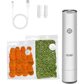 Handheld Vacuum Sealer, Portable Mini Vacuum Sealer Machines with 4 PCS Reusable Zipper Vacuum Bags for Food Preservation & Storage