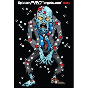 Zombie Splatter Targets, 12x18. Shots Burst with a Bright Splatter Upon Impact. Instantly See Your Hits and Misses!