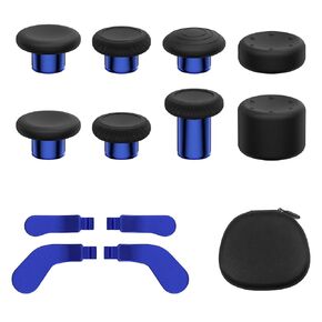 13 in 1 Metal Thumbstick Kit for Xbox One Elite Series 2, Xbox Elite Controller Replacement Parts, Gaming Accessory with 6 Metal Swap Joysticks, 2 D-pads, 4 Paddles with Storage Bag