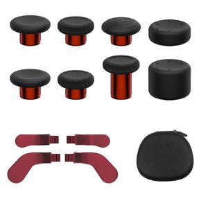 13 in 1 Metal Thumbstick Kit for Xbox One Elite Series 2, Xbox Elite Controller Replacement Parts, Gaming Accessory with 6 Metal Swap Joysticks, 2 D-pads, 4 Paddles with Storage Bag