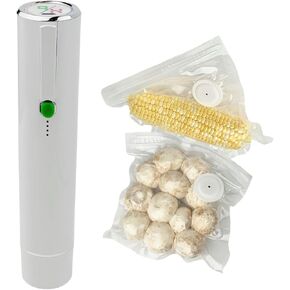 Vacuum Sealer for Food, Portable Food Saver Vacuum Sealer Machine, Handheld Vacuum Sealer with Bags 20pcs for Food Preservation