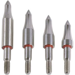 AMEYXGS 12/24 Pack Archery Field Points 5/16 inches Cutting Diameter 75/100/125/150/200/250/300 Grain Stainless Steel Arrow Tip Arrow Points for Target Practice and Hunting