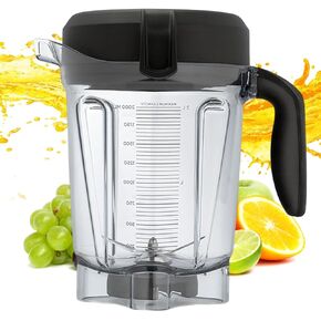 Replacement Pitcher for Vitamix Low Profile 64 oz Container, vitamix 2L Blender jar Replaces 750 5200 5000 6300 VM0197 VM0103 Explorian Classic Commercial Series,vaso de licuadora vitamix Parts