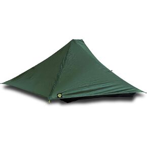Six Moon Designs Skyscape Trekker Dark Green 1 Person 28 oz. Ultralight Backpacking Tent. Our Longest Shelter. Floor Stretches Over 8 ft Long. 100% Silicone Coated Polyester Construction.
