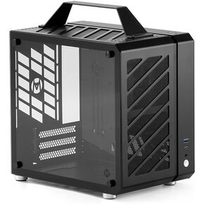 Cool Cube Series C25Plus Mini-ITX Case/Alumium/Steel/GPU Length Within 269mm, ATX14cm/SFX/L PSU Computer Case