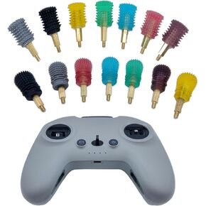 Stick Ends for DJI FPV Remote Controller 3 2: Non-Slip Gimbal Rip Sticks for Thumb Pincher Hybrid Pilot Compatible with DJI FPV Remote Controller 3 2 (V2(Hybrid)-Grey)