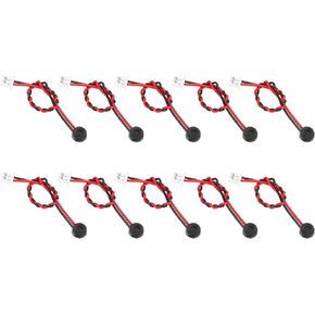 uxcell 5 Pcs 4 x 1.5mm Electret Microphone Small Speakers with 60mm Terminal Wire for Mini Speakers DVD EVD Multimedia Mobile Portable Advertising Machine