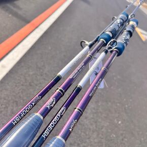 GOOFISH® Monster DEEP-7ft(213cm) Length PE4-7 Jig 200-700g Japan Fuji Solid Nano Slow Pitch Jigging Rod