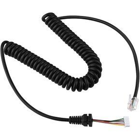 Zerone Replacement Speaker Mic Microphone Cable Microphone Cord for YEASU MH-48A6J, FT-7800, FT-8800, FT-8900, FT-7100M, FT-2800M, FT-8900R