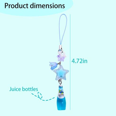 y2k الهاتف سحر سحر soda الملحقات للنساء لطيف الهاتف الخلوي سلسلة مفاتيح حزام الجمالي in Kuwait