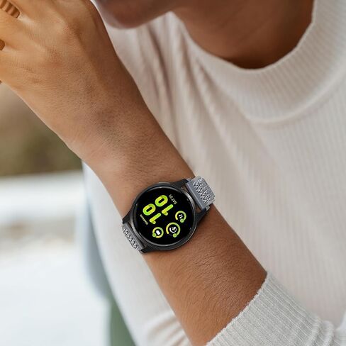 5 Pack Stretchy Nylon Bands Compatible with Garmin Vivoactive 5/Vivoactive 6/Forerunner 55/165 Watch,20mm Soft Elastic Adjustable Replacement Sport Straps for Garmin Venu Sq 2 Women Men in Kuwait