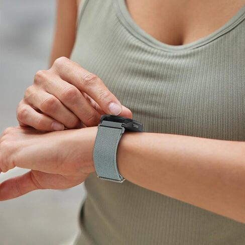5 Pack Stretchy Nylon Bands Compatible with Garmin Vivoactive 5/Vivoactive 6/Forerunner 55/165 Watch,20mm Soft Elastic Adjustable Replacement Sport Straps for Garmin Venu Sq 2 Women Men in Kuwait