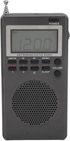 AM FM Portable Digital Radio, Pocket Radio, Highly Sensitive Stable Low Power Consumption Battery Powered Portable AM FM Radio, 40mm Speaker in Saudi Arabia