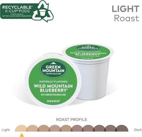 Green Mountain Coffee Roasters Caramel Vanilla Cream Keurig Single-Serve Kup Pods ، قهوة مشوية خفيفة ، 72 عددًا in Saudi Arabia