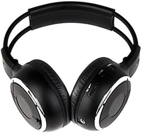 4 Pack of Two Channel Folding Universal Rear Entertainment System Infrared Headphones Wireless IR DVD Player Head Phones for in Car TV Video Audio Listening in Saudi Arabia