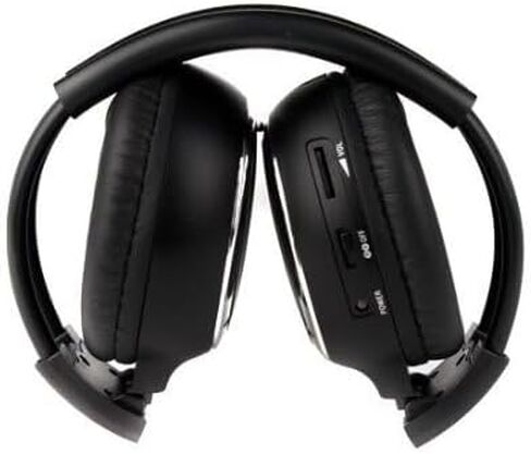 4 Pack of Two Channel Folding Universal Rear Entertainment System Infrared Headphones Wireless IR DVD Player Head Phones for in Car TV Video Audio Listening in Saudi Arabia