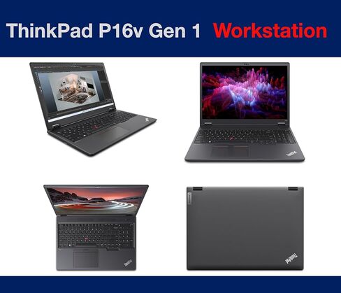 Lenovo Thinkpad P16V Gen 1 Mobile Workstation 16.0 "IPS Wuxga (Intel I9-13900H ، RTX 2000 ADA ، 64GB DDR5 ، 4TB SSD ، 2 Thunderbolt 4 ، WiFi 6E ، FHD WebCam ، Win11p) W/Dockztorm Hub in Kuwait