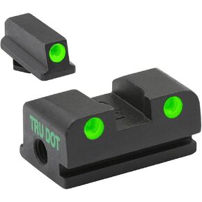 MEPRO Tru-Dot tritium Night Sights Compatible with Walther Greem tritium dots Glow on Sight self Illuminated Meprolight high Durability Fixed Metal Sights