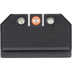Night Fision Optics Ready Stealth .330-.353 Lower 1/3rd Night Sight Set Compatible with 17/19/34 w/RMR/507c/508t, Orange Front Ring, Black Rear Rings