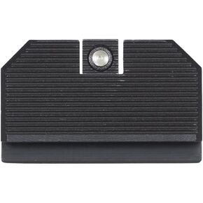 Night Fision Optics Ready Stealth .330-.353 Lower 1/3rd Night Sight Set for Walther PDP/PPQ Compatible with RMR/507c/508t, Black Front Ring, Blank Rear Sight
