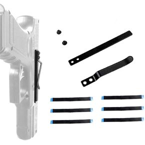 Universal Gun Clip Holster for Semi-Automatic Handguns Ambidextrous Concealed Gun Belt Clip