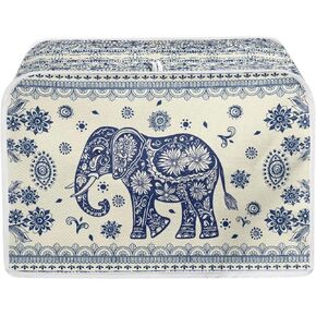 4 Slice Toaster Cover, Rooster Sunflower Daisy Print Toaster Oven Dust Cover, Lightweight Microwave Toaster Oven Cover Anti Fingerprint Dust-proof