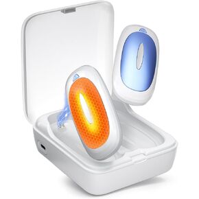 14000mAh Portable Dual-Sided Handwarmers with Charging Case, 3-in-1 Hand Warmers Rechargeable 2 Pack, 12H Warmth Max, 3 Levels Temp Fast Heating Pocket Warmers, Gifts for Christmas Hunting Golf