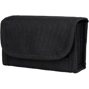 Shotgun Shell Holder,10 Round Shotgun Shotshell Reload Holder Molle Pouch for 12 Gauge/20G,Ammunition Carrier Pouch Black