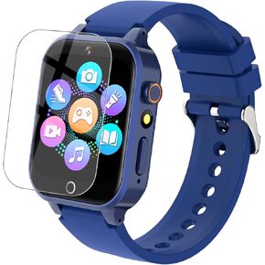 Smart Watch for Kids Boys Toy Age 5-12 with 26 Puzzle Games HD Camera Video Music Storybook Player Pedometer Touchscreen Kids Watch, Birthday Gifts for Boys Include 2 Screen Protector