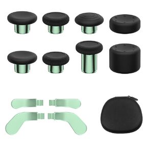13 in 1 Metal Thumbstick Kit for Xbox One Elite Series 2, Xbox Elite Controller Replacement Parts, Gaming Accessory with 6 Metal Swap Joysticks, 2 D-pads, 4 Paddles with Storage Bag