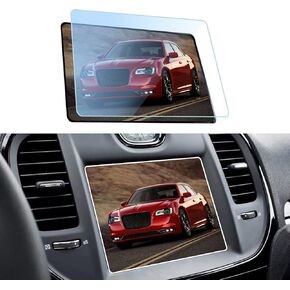 GFJNFG Tempered Glass Screen Protector for 2018 2017 2016 2015 2014 2013 2012 2011 Chrysler 300 Uconnect 8.4 Inch Center Control Touchscreen Navigation Touch 9H Anti-Scratch Accessories