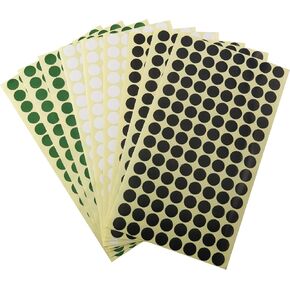 Shooting Target Stickers 9 Sheets (1080 Pieces) Shooting Target Sticker 0.6 Inch Round Patches for Training Hunting Practice, Circular Target Sticker Target Repair Sticker