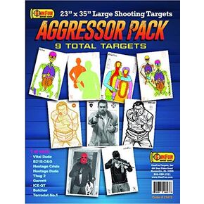 GunFun Aggressor - 9 Pack - 23x35