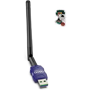 فئة 1 محول Bluetooth طويل المدى للكمبيوتر الشخصي ، محول QGOO USB Bluetooth للكمبيوتر الشخصي 5.3+EDR ، ودعم مستقبل بلوتوث بلوتوث Windows10/8.1/8/7 （Blue-165）