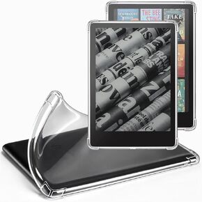 Clear Case for 7" All-New Kindle Paperwhite 12th Gen 2024 & Kindle Colorsoft Signature Edition 2024 Release (7") - Ultra Slim Soft TPU Transparent Cover & Lightweight, Clear