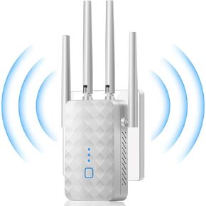WiFi Extenders Signal Booster for Home Long Range Up to 12850 sq. ft & 108 Devices, WiFi Extender Signal Booster, Internet Extender WiFi Booster, Long Range WiFi Extender, 1200Mbps WiFi Extender