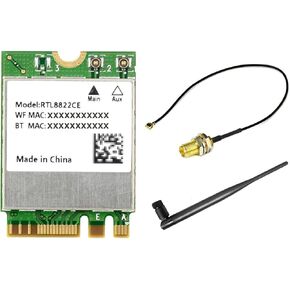 Waveshare RTL8822CE Wireless NIC, 2.4G/5GHz Dual-Band WiFi 5, BLT 5.0, High Speed and Low Latency, RTL8822CE-CG Core, High Speed Wireless Card, Compatible with Linux, Windows 10/11, etc.