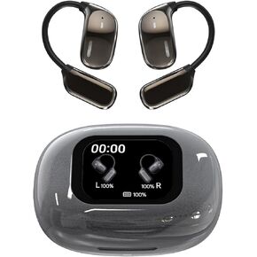 Translation Earbuds Real Time, Translator Earbuds with LED Touch Screen 50H Playtime，Offline Translator for Exploring Expat Life Freely, Compatible with iOS & Android （Black）