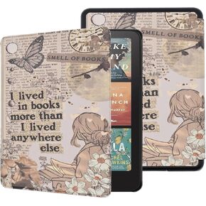 Case for All-New Kindle Paperwhite 12th Gen, 2024 and Kindle Colorsoft Signature Edition, Cute Dog for Kids Girls Lightweight PU Leather Cover with Auto Sleep Wake Hand Strap, Pink Dogs