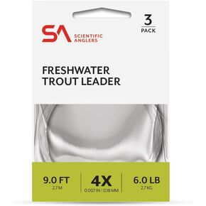 Scientific Anglers Freshwater Nylon Leaders 3 Pack