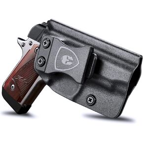 Kimber Micro 9mm Holster, IWB Kydex Holster Fits: Kimber Micro 9 Pistol - Not Fit Kimber Micro 10mm & .45, Inside Waistband Concealed Carry, Adj. Cant & 'Posi-Click' Retention, Right/Left Optional