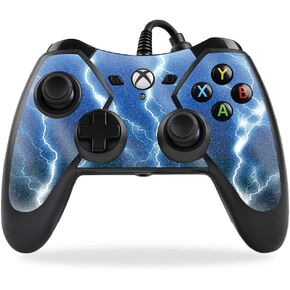 MightySkins Glossy Glitter Skin for PowerA Xbox One Elite Controller - Lightning Storm | Protective, Durable High-Gloss Glitter Finish | Easy to Apply, Remove, and Change Styles | Made in The USA