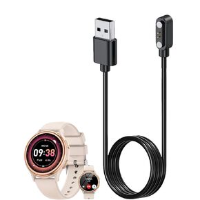 Smart Watch Charger for HASAKEI G53 Starlight 2Ft/60cm 2 Pin USB Portable Magnetic Charging Cable Cord for HASAKEI G53 Starlight Smart Watch