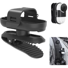 Camera Backpack Clip for Insta 360 Go 3s Accessories, 360 Rotation Quick Release Mount Hat Camera Clip for Backpack Compatible with Insta360 Go 3s Accessories