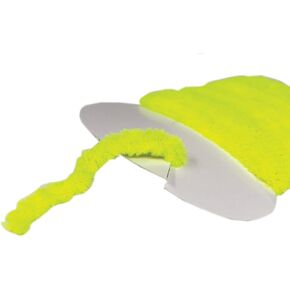 CREATIVE ANGLER Rayon Chenille Fly Tying Thread for Fly Fishing, Fly Tying Material, Essential for Fly Tying Supplies for Fly Anglers (FLR Yellow Med)