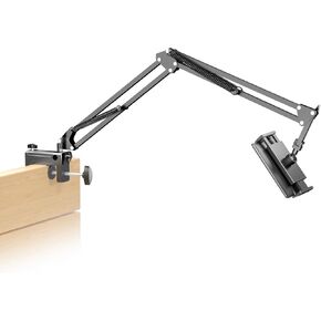 Metal Tablet Holder for Kindle Reading in Bed, Easy Adjust Hands Free Lazy Arm Mount for Kindle Accessories, Gifts for Readers