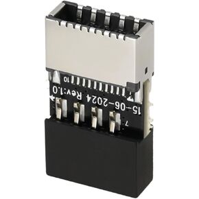SING F LTD USB 2.0 Chassis Motherboard 9 Pin Adapter USB 2.0 9Pin Male to USB 3.1 Type E Key-A Female Front Panel Socket Compatible with Windows Systems Compatible with Linux Systems