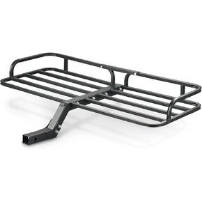 Rockland Heavy Duty Steel ATV Cargo Carrier, 300 LBS, 48" x 19.5" x 5", Fits 2" Hitch Receiver, Rust-Resistant, Compatible with Class III & IV Hitches, Ideal for Outdoor Hauling, Easy Assembly